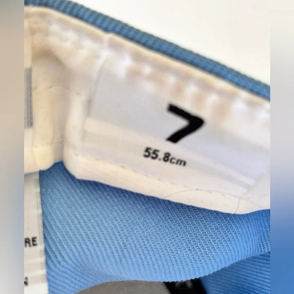 Los Angeles Dodgers New Era Fitted Hat Sky Blue/ Pink SIZE 7 1988 World Series - Picture 6 of 9